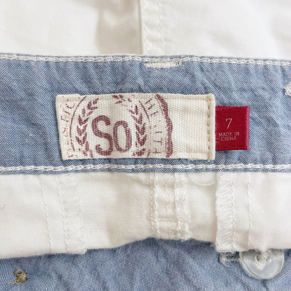 Y2K WHITE LOW RISE SHORTS (7)