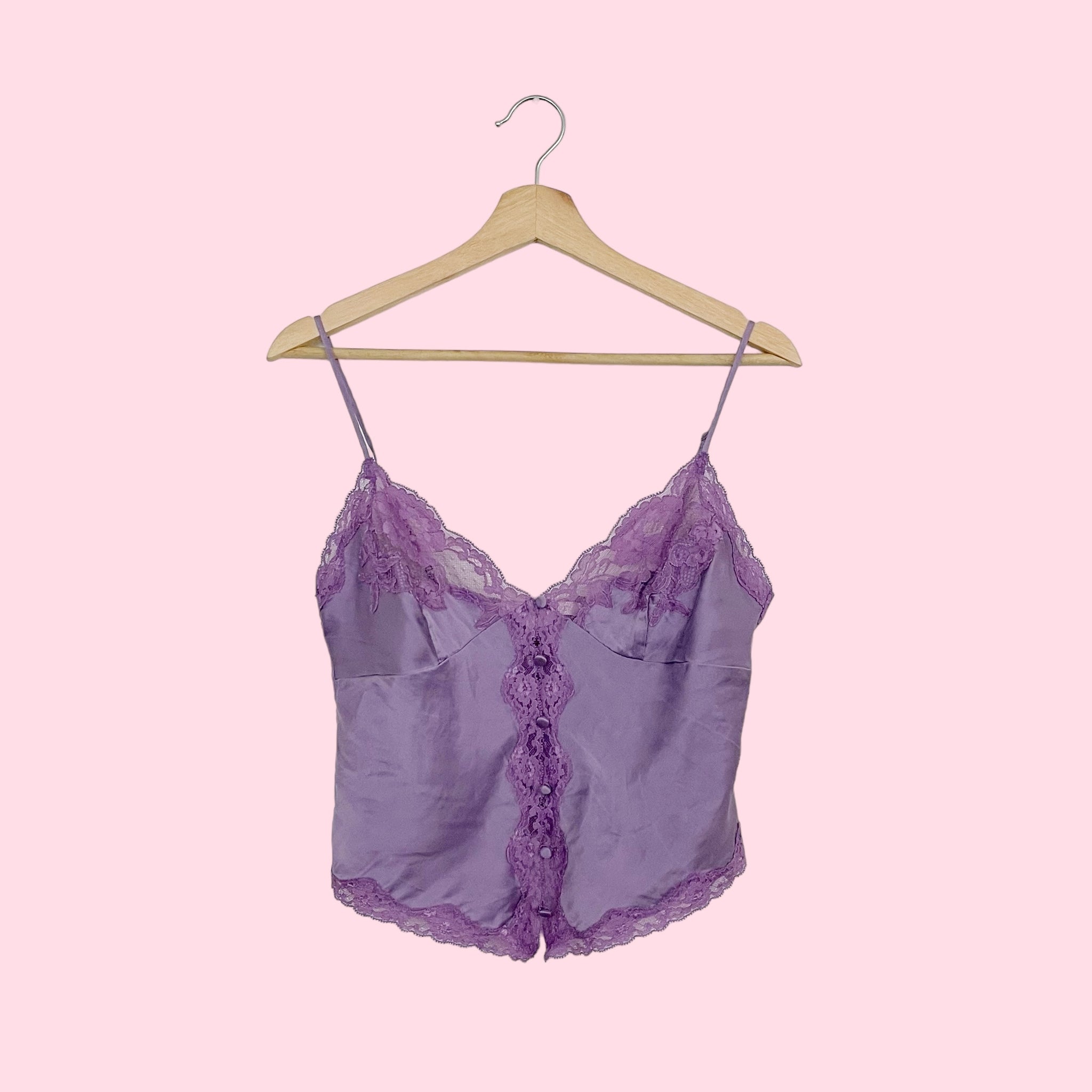 VICTORIA'S SECRET LAVENDER SILK TANK (S/M)