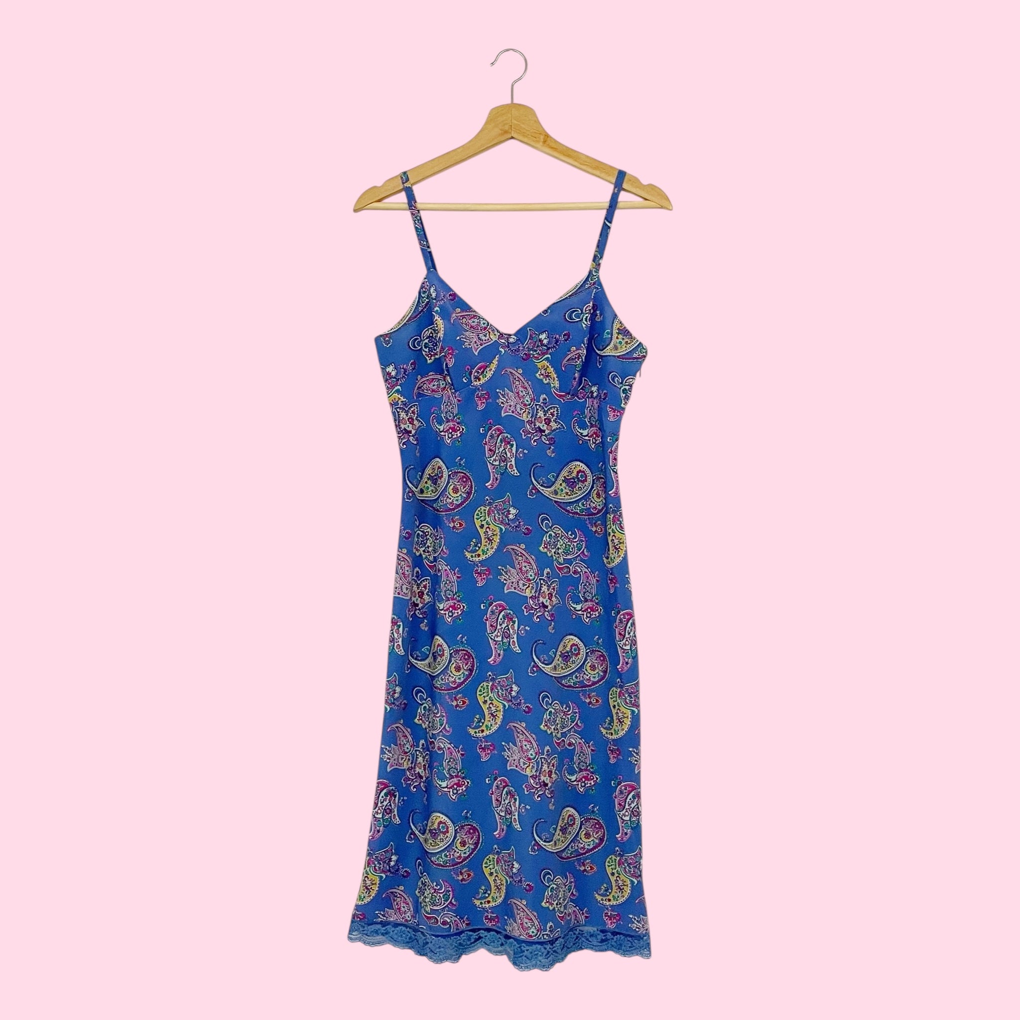 Y2K EXPRESS PURPLE PAISLEY MIDI DRESS (5/6)