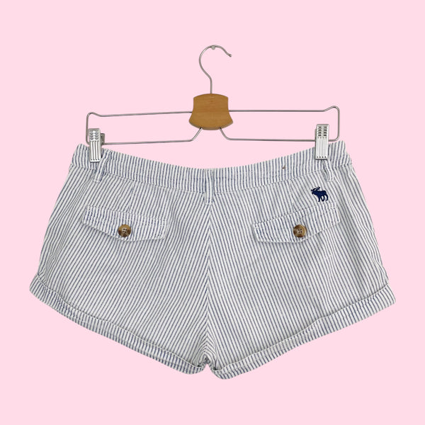 Y2K Abercrombie Striped Low Rise Micro Shorts (6)