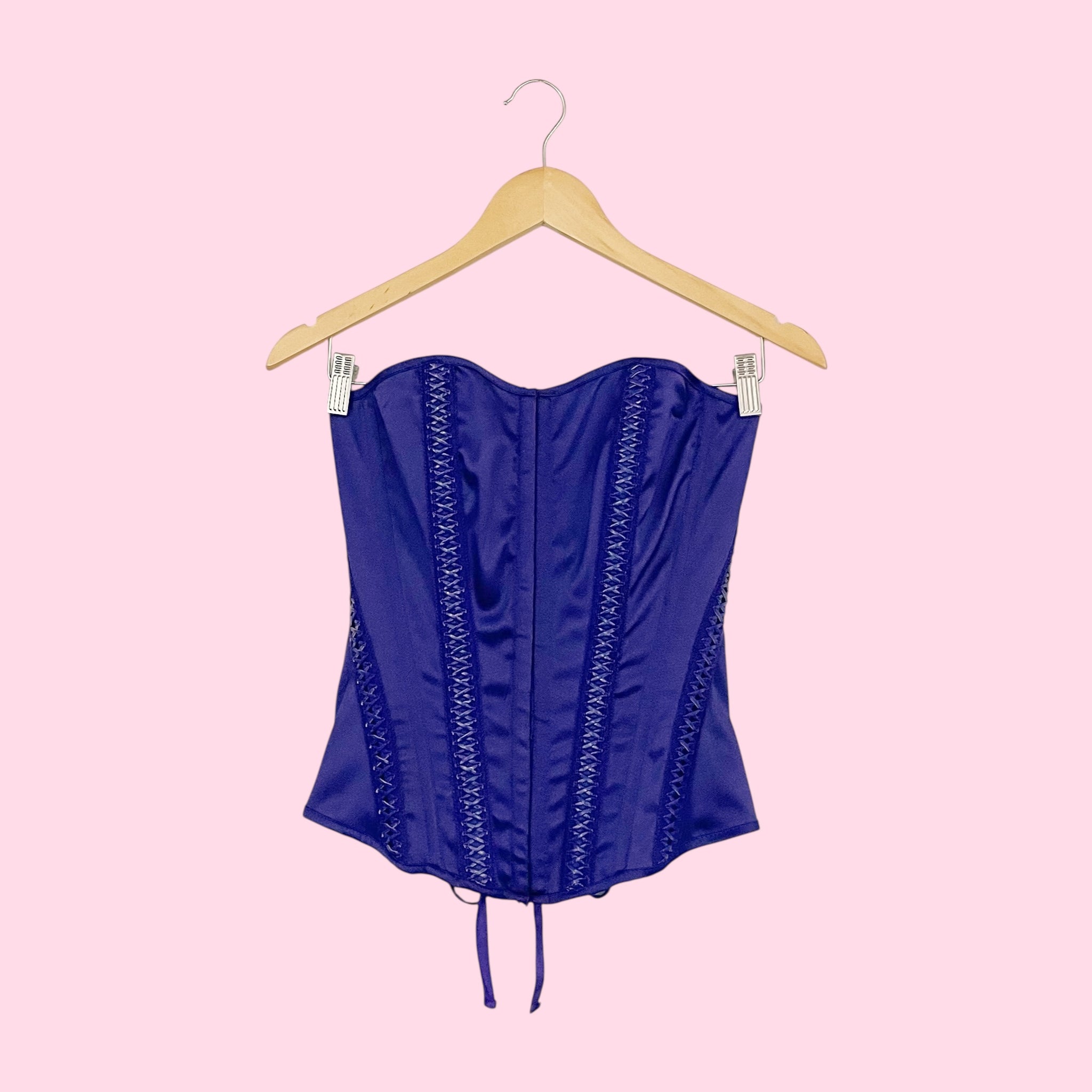 PURPLE LACE UP CORSET (M)