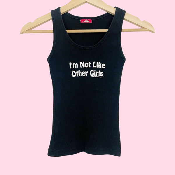 I'M NOT LIKE OTHER GIRLS RIBBED TANK (XXS/XS)