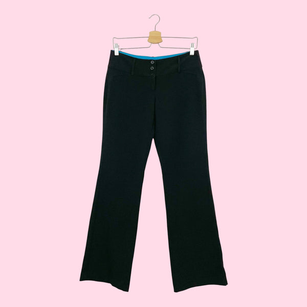 BLACK LOW RISE OFFICE SIREN PANTS (5)