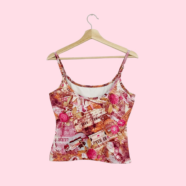 PRINTED TANKINI TOP (M/L)