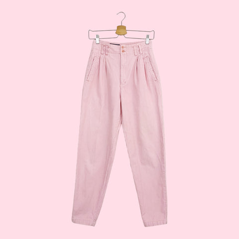 LIGHT PINK CORDUROY TROUSERS (25)