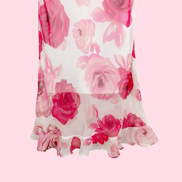 ROSE PRINT MIDI DRESS (6/8)