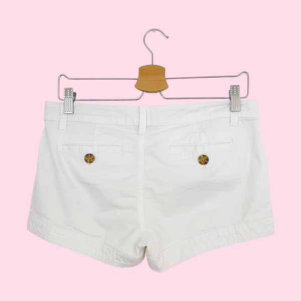 Y2K WHITE LOW RISE SHORTS (7)