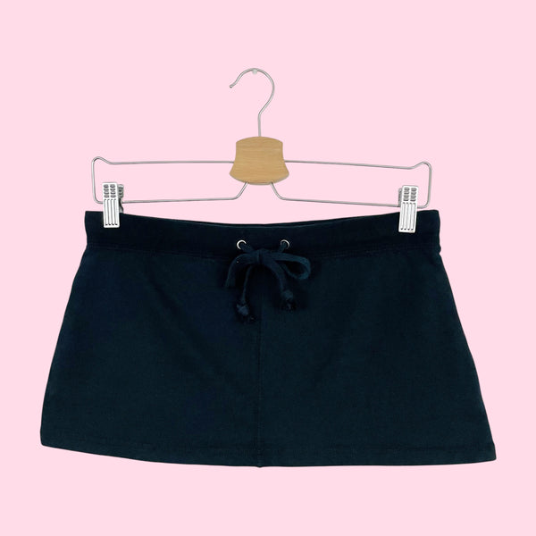 BLACK MICRO MINI SKORT (S)