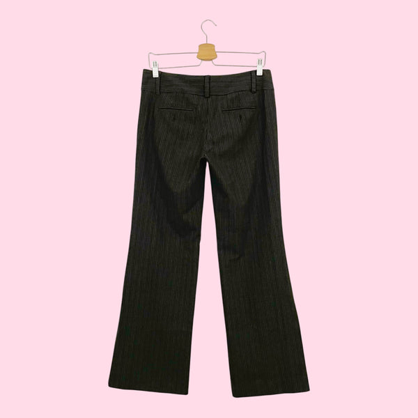 BROWN + BLUE PINSTRIPE OFFICE SIREN PANTS (4)
