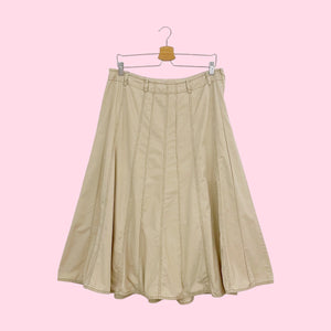 TAN PANELED MIDI SKIRT (14)