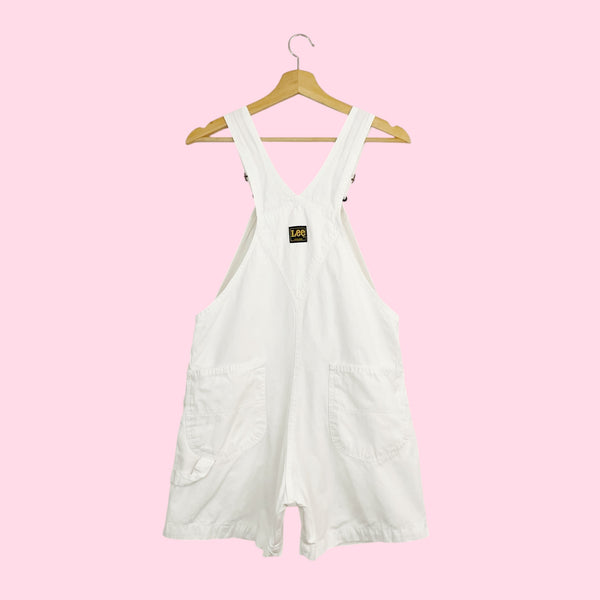 VINTAGE LEE WHITE OVERALLS (S/M)
