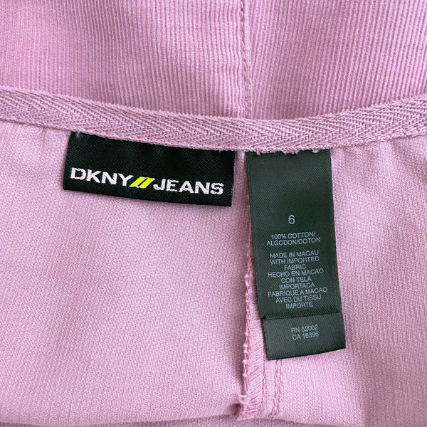 DKNY JEANS LAVENDER CORDUROY PANELED SKIRT (6)