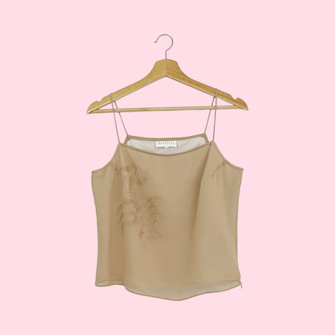 TAN EMBROIDERED TANK TOP (6)