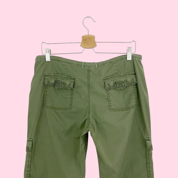 OLIVE GREEN CARGO PANTS (8)