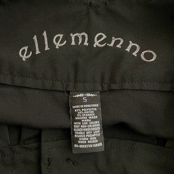 Y2K Black Low Rise Pleated Shorts (S)