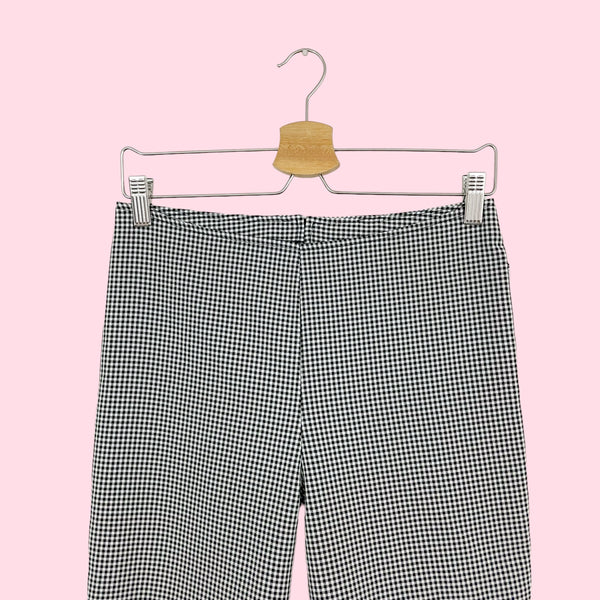 BLACK + WHITE GINGHAM CAPRIS (S)