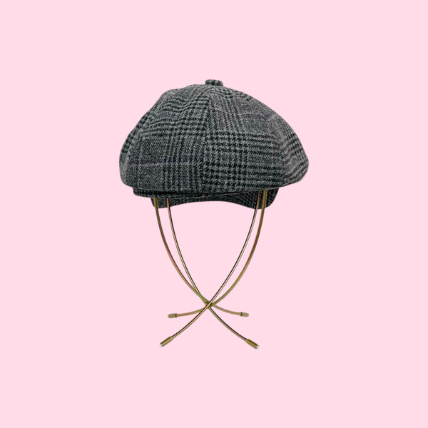 GRAY PLAID FISHERMAN'S CAP