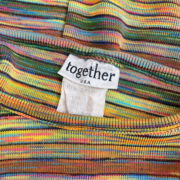 90S SPACE DYE KNIT MINI DRESS (S/M)