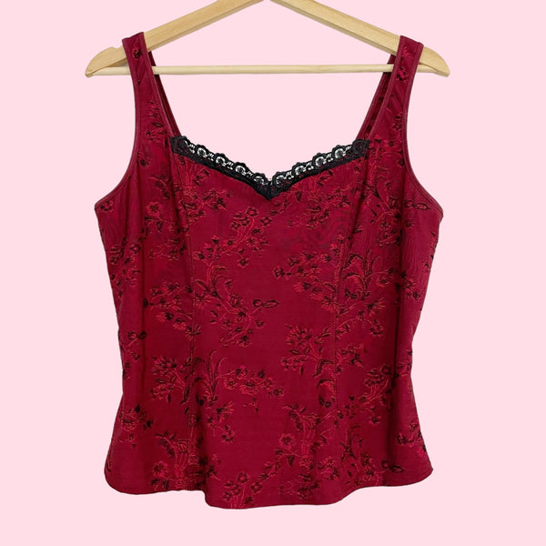 ARIANNE RED CORSET TANK (1X)