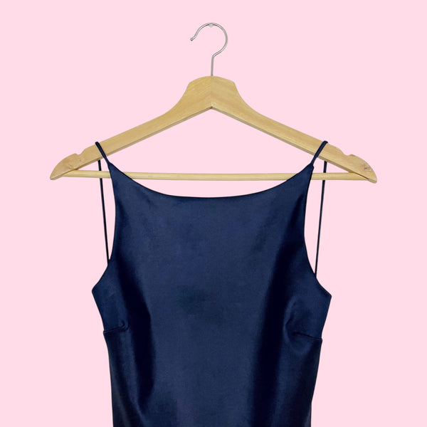 NAVY BLUE BACKLESS TANK (S/M)