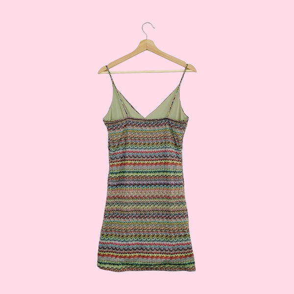 MULTICOLOR KNIT DRESS (M)