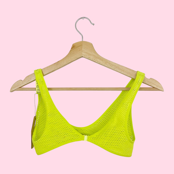 SKIMS PERFORATED SEAMLESS SKIMPY SCOOP BRALETTE - LIME (M)