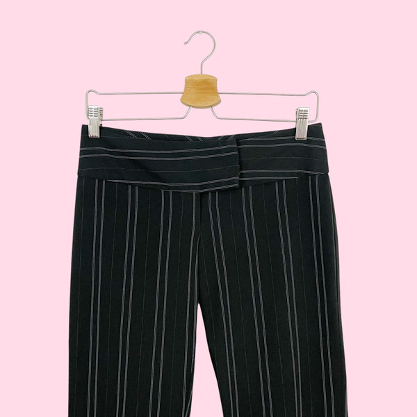 LOW RISE PINSTRIPE OFFICE SIREN PANTS (S)