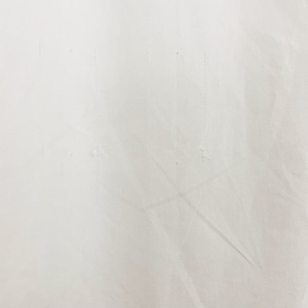 90s Cotton Blouse w/ Embroidered Collar (L)