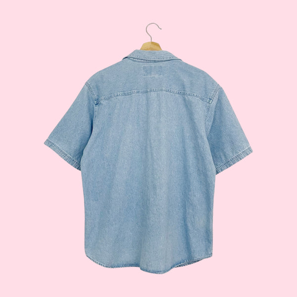 Harley Davidson Embroidered Denim Shirt (L)