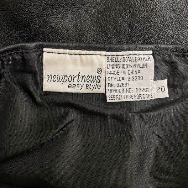 BLACK LEATHER HALTER TOP (18/20)