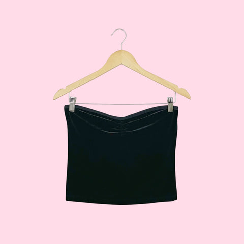 BLACK VELVET TUBE TOP (M)
