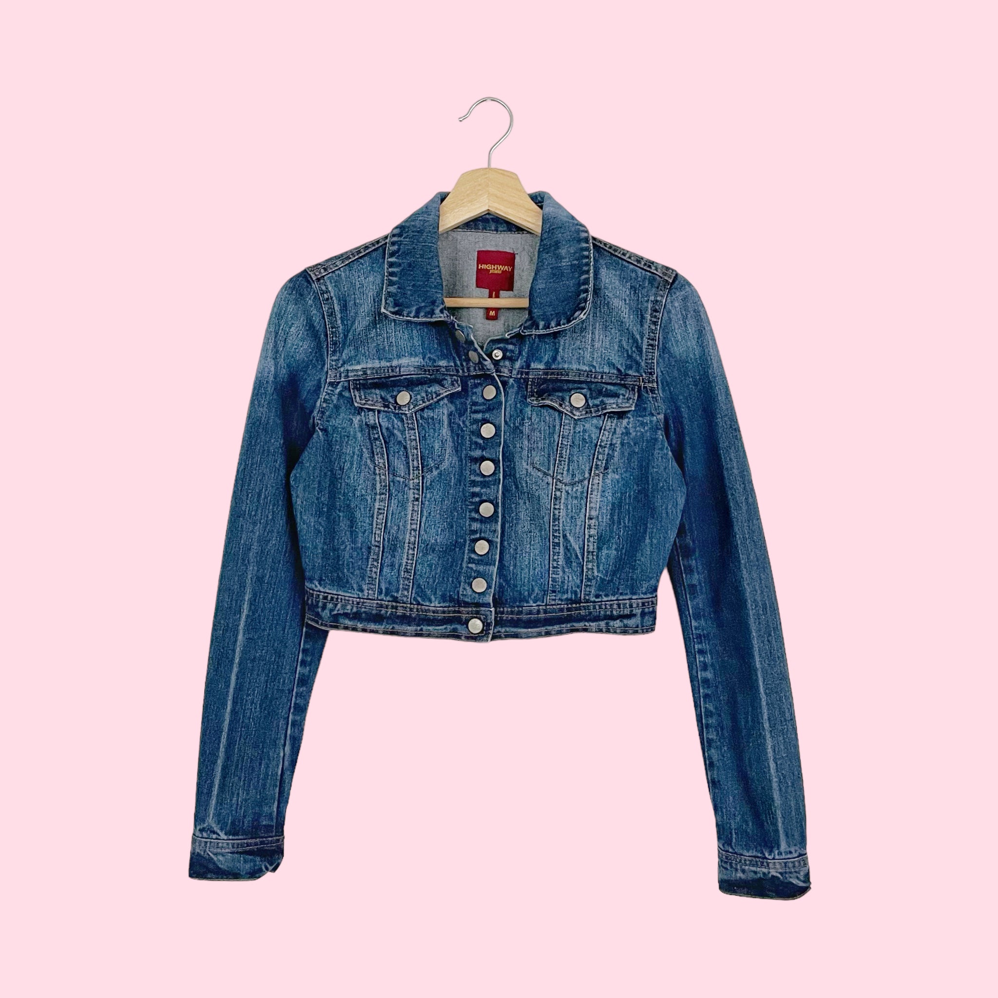 CROPPED DENIM JACKET (S)