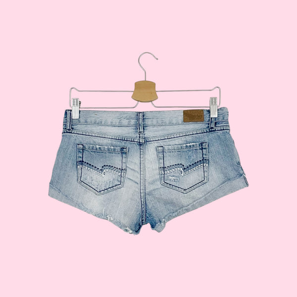 YMI JEANS LOW RISE MICRO MINI SHORTS (3)