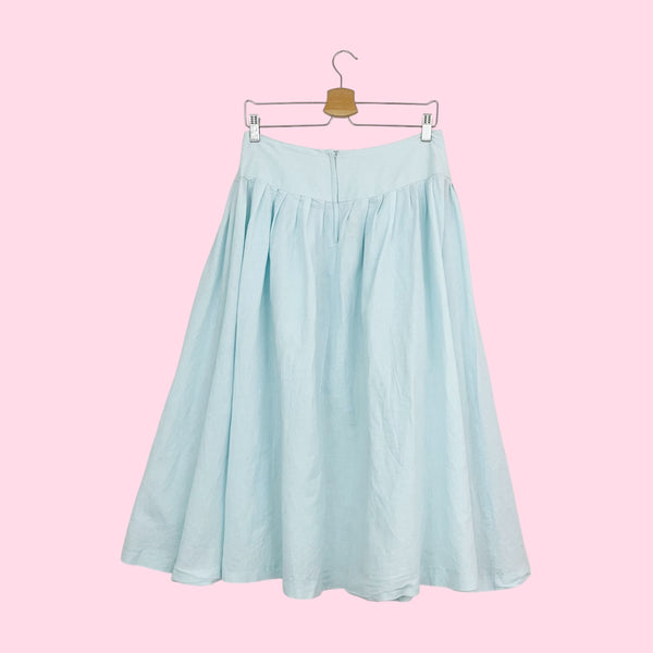 80S LIGHT BLUE FULL SKIRT (29)