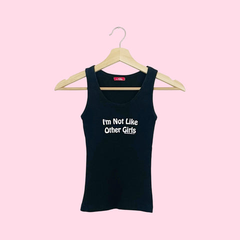 I'M NOT LIKE OTHER GIRLS RIBBED TANK (XXS/XS)