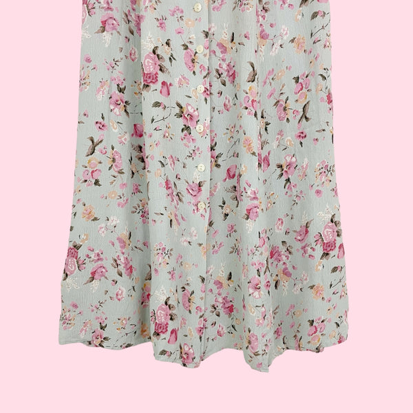 FLORAL BUTTON UP MIDI SKIRT (25)