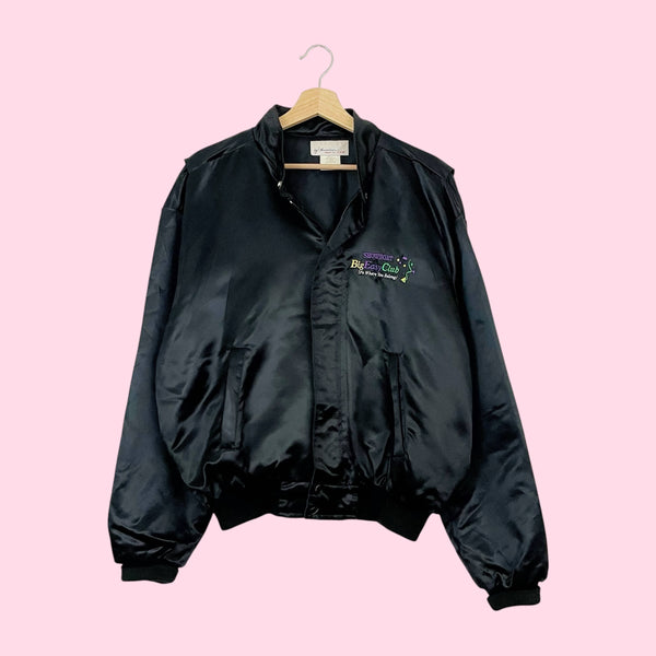 90S SHOWBOAT LAS VEGAS EMBROIDERED SATIN JACKET (L)