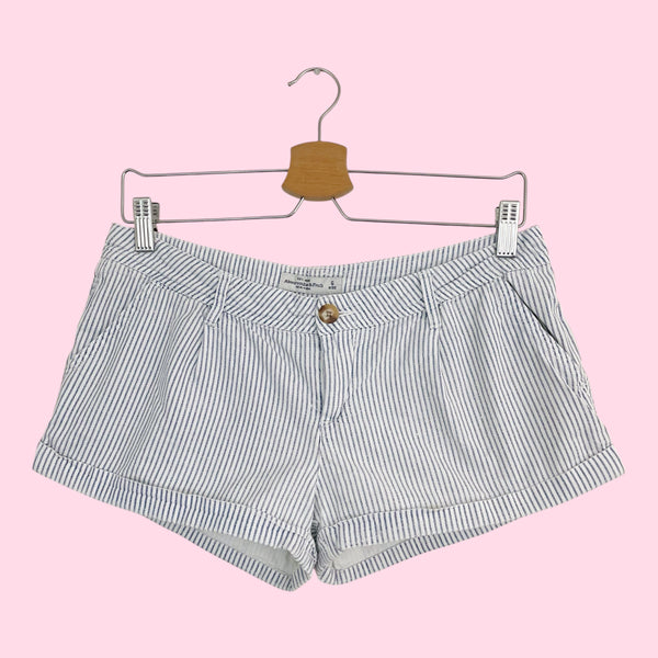Y2K Abercrombie Striped Low Rise Micro Shorts (6)