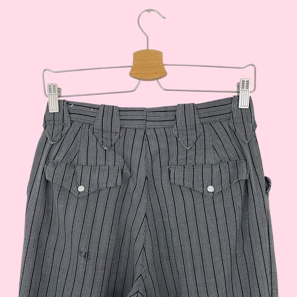 50s Allen Mfg Co Gray Striped Western Pants (4)