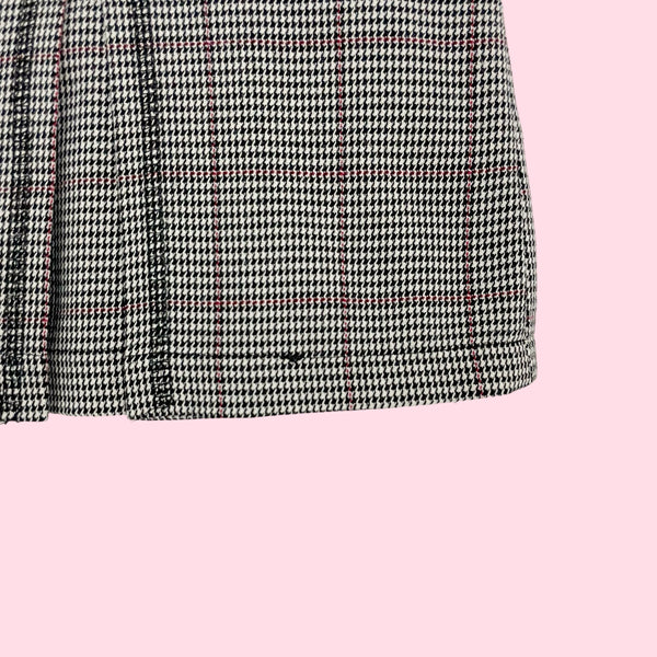 PLAID PLEATED MINI SKIRT (M/L)