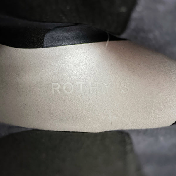 ROTHY'S GRAY BLACK LUG BOOT (9.5)