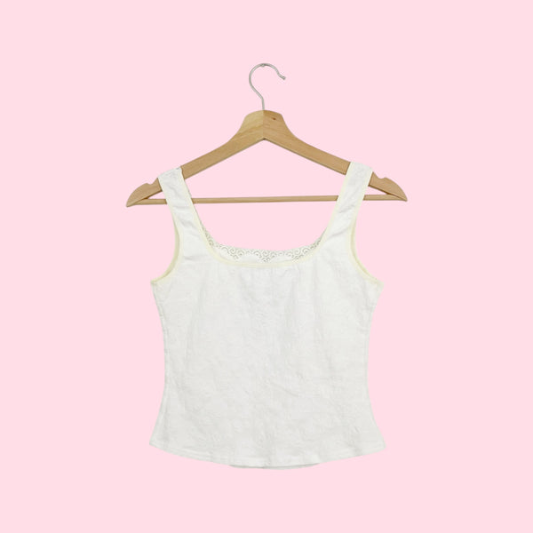 ARIANNE FLORAL COTTON TANK TOP (S)