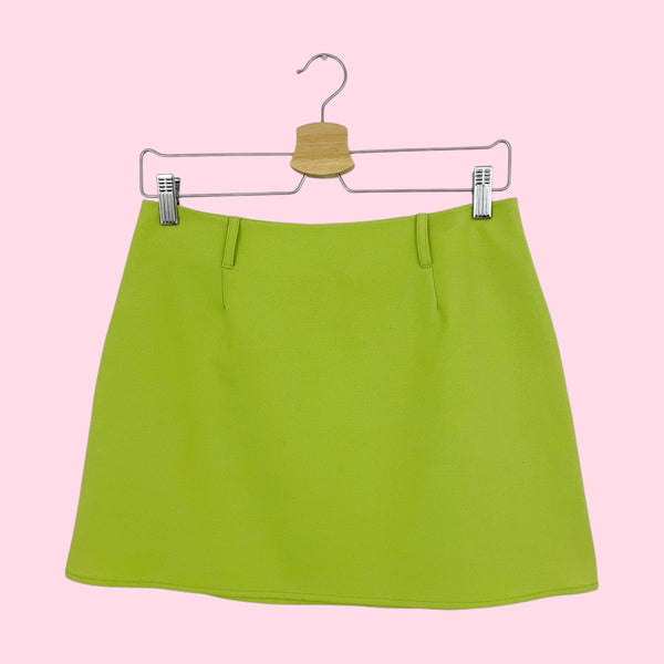 LIME GREEN MINI SKIRT (28)