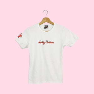 Y2K HARLEY DAVIDSON BABY TEE (M)