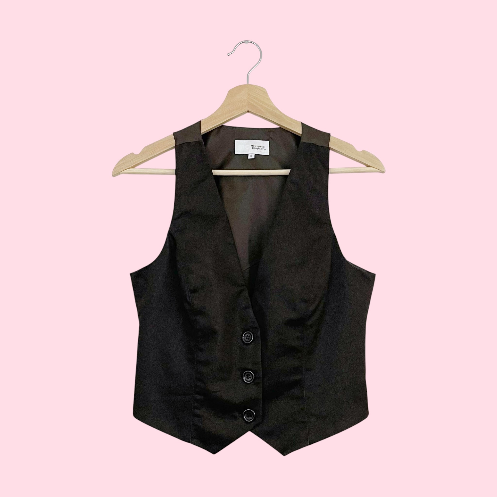 DARK BROWN VEST (S/M)