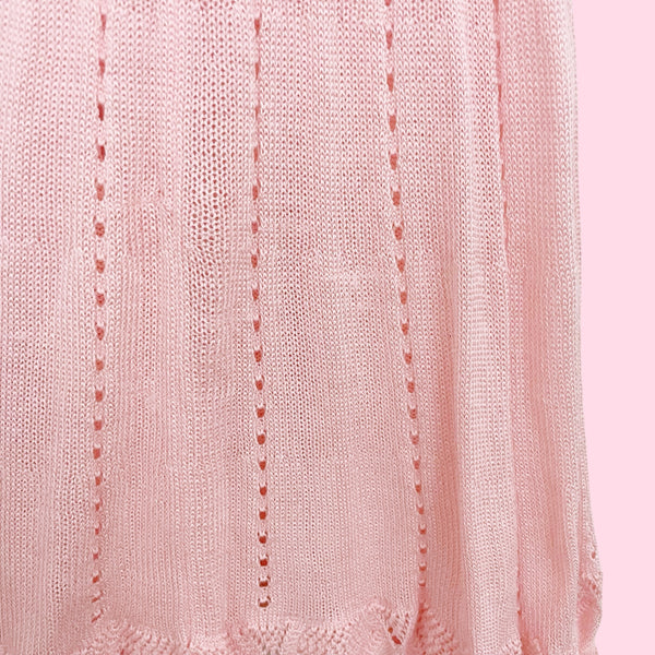 VICTORIA'S SECRET PINK KNIT MIDI DRESS (XS)