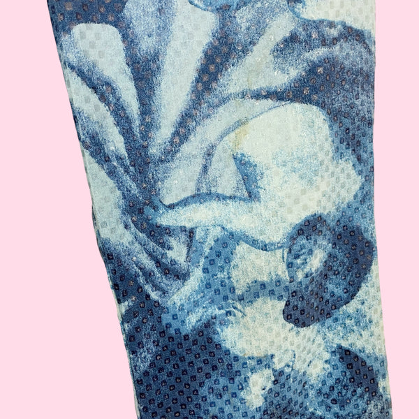 BLUE ANGEL PRINT BOOTCUT PANTS (16)