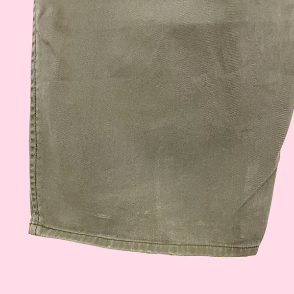 GREEN CARGO DRAWSTRING PANTS (M)
