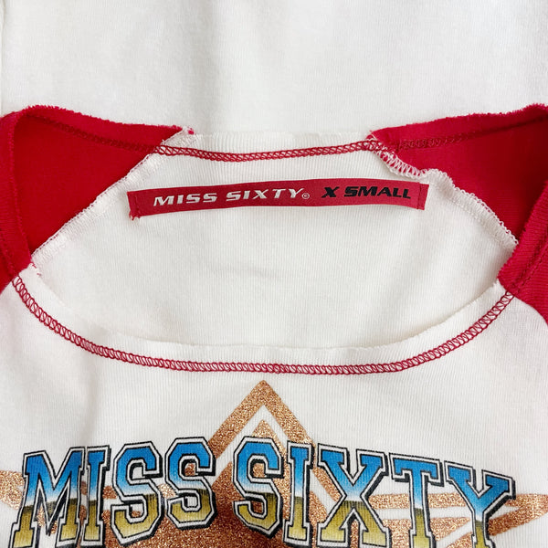 MISS SIXTY TEXAS RANGER BABY TEE (XS)