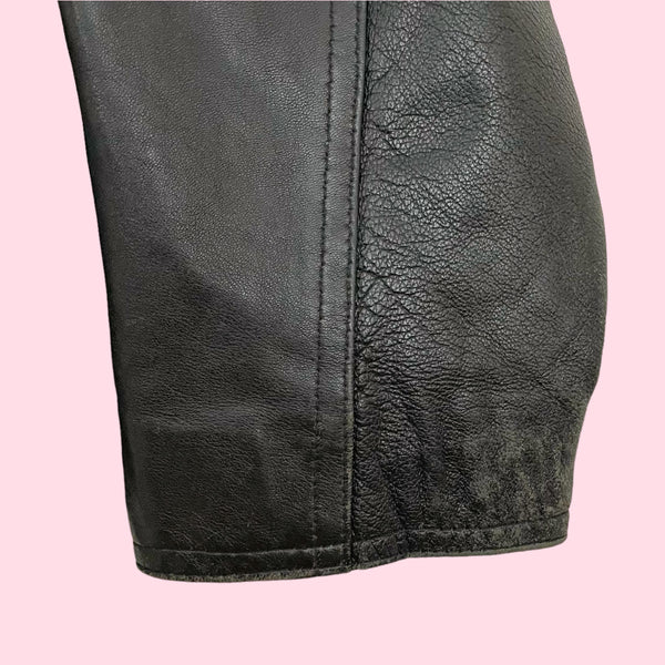 WILSON'S LEATHER BELTED JACKET (M)